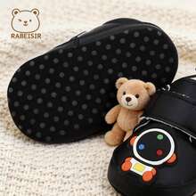 RABEISIR Infant/Toddler Astronaut Design Athletic Shoes, Spring/Autumn - Black - View 5