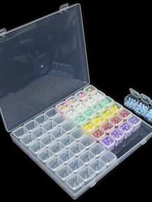 Dustproof Mini Grid Case For Earrings Nail Charms Tiny Hardware Parts Storage - A - View 6