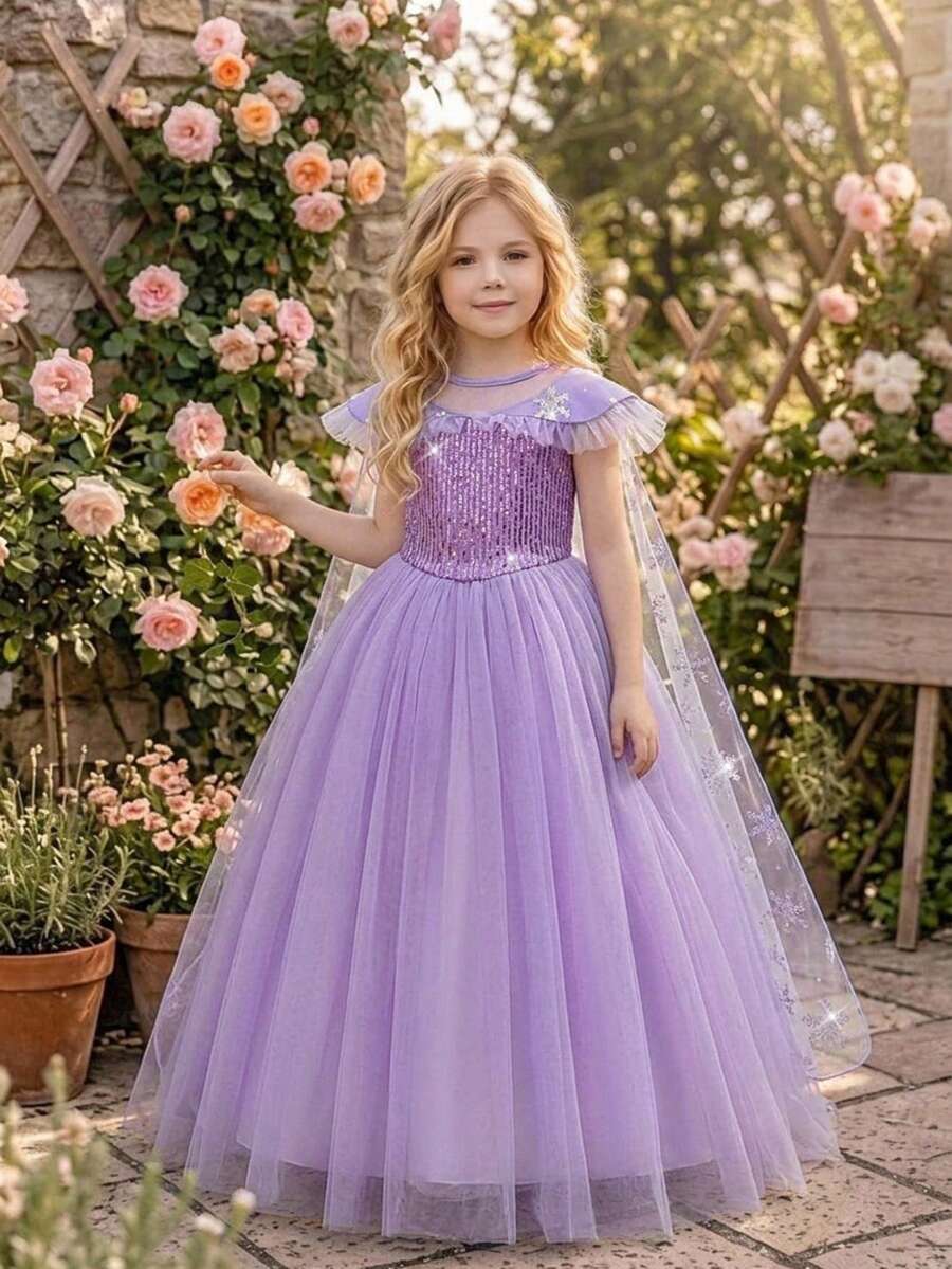 Baju Pesta Gadis Muda - Mauve Purple - View 1