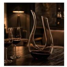 Decanter De Cristal 1l Wolf - Decantador Para Vinho Tinto U - Visão 6