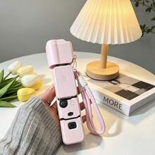 غطاء حماية سيليكوني مقاوم للصدمات لكاميرا Olid Color Pocket 3 بتصميم كرتوني لطيف مع حزام يد - مشاهدة 7