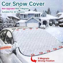 Portable Car Snow Cover, 4-Season Universal Large Front Windshield Protector, Car Snow Shield, Full Coverage For Windows, With 9 Magnetic Fasteners - Reinforced Design, Snow And Frost Protection, Sun And UV Protection, Leaf Prevention, Easy Installation, Convenient Storage, Suitable For Most Car Models - Multiple Styles - View 5