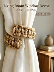 Curtain Tieback Braided Curtain Rope Practical Curtain Clip Curtain Hook Bedroom Living Room Home Window Decoration Decorative Curtain Accessories - Multiple Styles - View 8