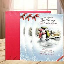 Happy Times - Charming Christmas Greeting Cards With Envelopes - Perfect For Brothers, Sisters, Friends And More, An Ideal Choice For Holiday Celebrations And Gift Giving. - Sets - View 6