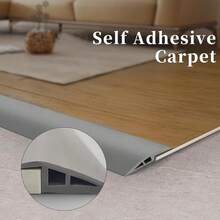 1pc 1m/39.37in Self-Adhesive PVC Floor Trim Strip, Carpet Edge Strip And Floor Reducer Strip, Suitable For Laminate, Carpet, Tile And Vinyl Flooring - A - View 5