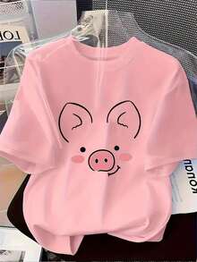 Women T-Shirts - Rose Red - View 10