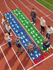 1pc Sensory Training Home Use Hand-Foot Coordination Exercise Game Mat, Outdoor Game Prop For Team Building And Party - Multicolor - View 1