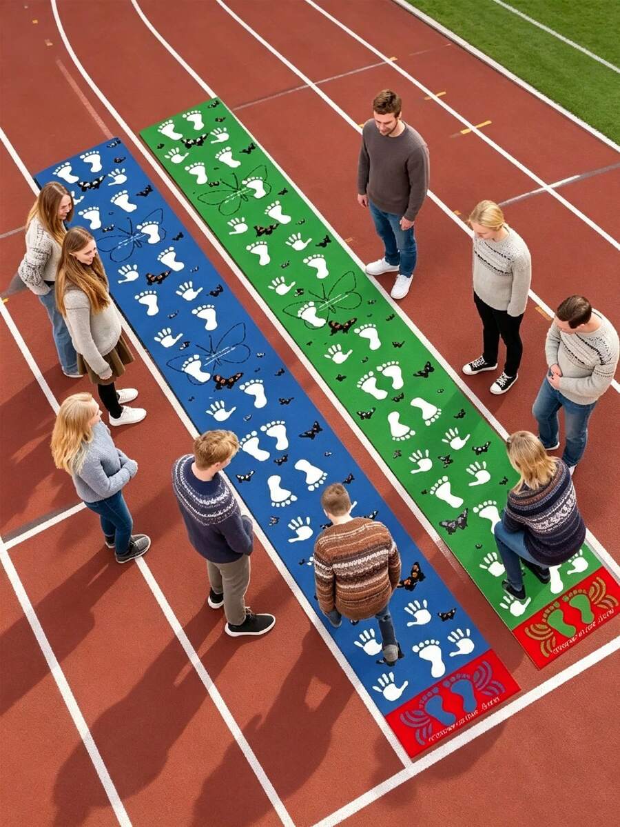 1pc Sensory Training Home Use Hand-Foot Coordination Exercise Game Mat, Outdoor Game Prop For Team Building And Party - Multicolor - View 1