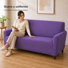 POLIGONO Sofa Slipcovers - Mauve Purple - View 3