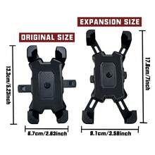 1pc Adjustable Bicycle And Motorcycle Phone Holder - Easy Installation, 360° Rotation, Stable Grip, Suitable For Various Phone Sizes, Made Of Durable ABS Material, Bicycle Accessory, Suitable For Various Models, Easy Installation - Multicolor - View 4
