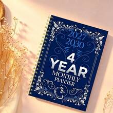 1PC A5 2027-2030 Monthly Schedule/Calendar - January 2027 - December 2030, 4-Year Monthly Schedule, Color Themed Cover Design Diary, Annual Calendar Planning - Multicolor - View 6