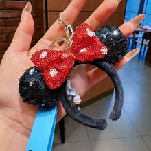 Disney 1pc Women's Mickey Minnie Mouse Ear Headband, Bow Design, Princess Decoration, Party Birthday Carnival Hair Accessory Gift - Star - View 2
