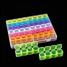 Dustproof Mini Grid Case For Earrings Nail Charms Tiny Hardware Parts Storage - A - View 11