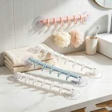 1/23pcs Bathroom Toilet Storage Rack, Suction Cup Hook Rack, Corner Hook Rack, 6 Kitchen Hooks, Bathroom Hooks, Corner Hooks, No-Damage Hooks, Hat Hooks, Towel Hooks, Miscellaneous Hooks - Multicolor - View 3