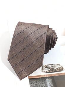 1pc Men's Exquisite Popular Double-Layer Thickened Hand-Tied Necktie - Multicolor - View 5