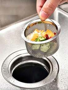 1pc Kitchen Sink Drain Filter And Plug, Round Kitchen Drain Stopper, Stainless Steel Garbage Disposal Plug With Handle, Common Anti-Clogging Kitchen Sink Filter, Strainer Basket Filter - Multicolor - View 2