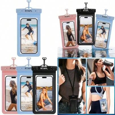 2-In-1 Floating Waterproof Phone Pouch And Detachable Armband, IPX8 Certified Dry Bag With Lanyard, Universal Protector For IPhone 17-11 Pro Max Plus Air And Galaxy S25/S24