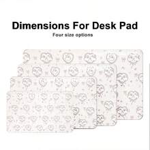 1pc Anime Cute Girl PC Gaming Mouse Pad, Pink, Best Friend Style, Computer Office Accessory, Large Gaming Player Anti-Slip Keyboard Extension Pad - View 3