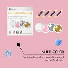 Nail Glitter Powder - Pink - View 8