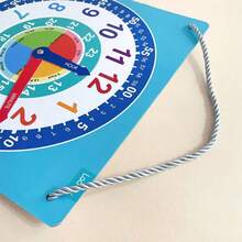 Children's Kindergarten Clock Teaching Demonstration, Learning Minute And Hour Hands, Time Teaching Key Points, Home And School Supplies - Apricot - View 11