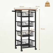 Mobile Storage Islands - Brown - View 4
