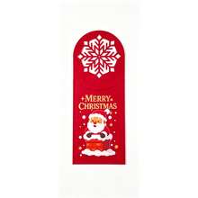 10pcs Felt Cutlery Bag Set For Christmas Parties | Reusable Cutlery Holder Set | Holiday Cutlery Roll For Thanksgiving, Easter, And Halloween | Holiday Table Decor, Birthday, And Shower Gift Ideas - Multicolor - View 12