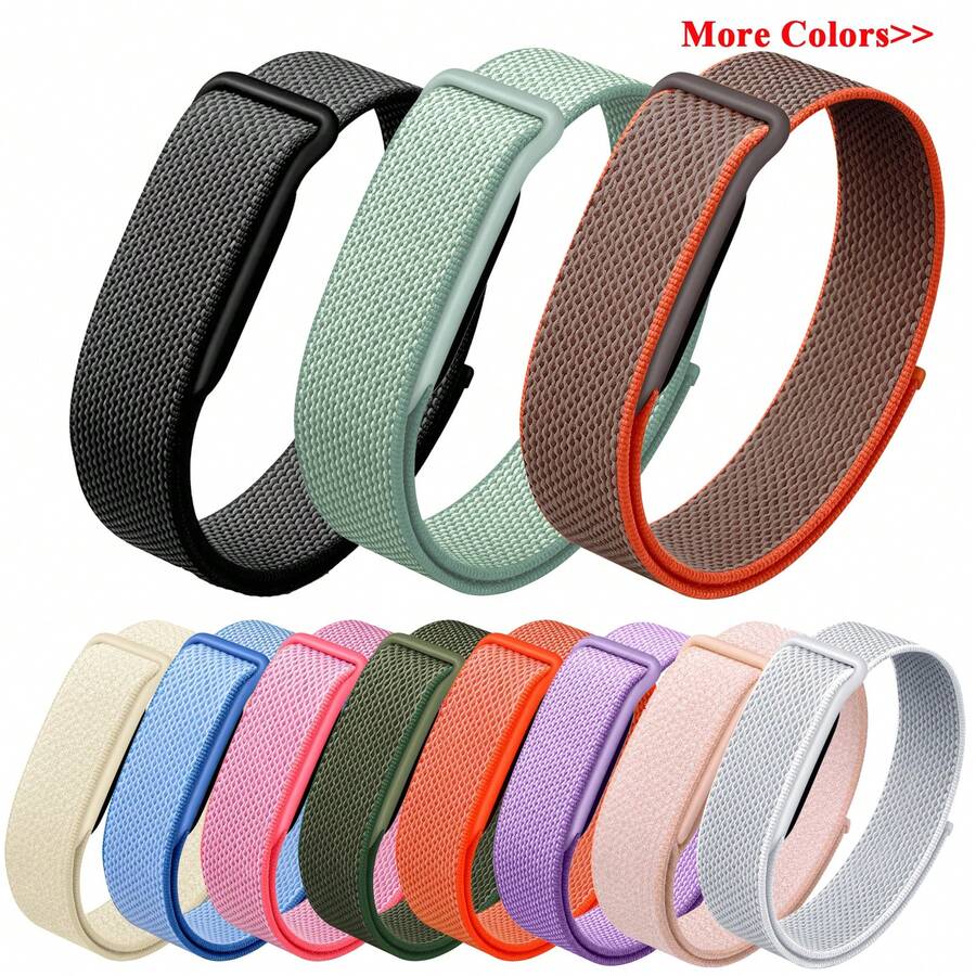 حزام ساعة من النايلون بحلقة أداء متوافق مع Air Band، حزام حلقة أداء قابل للتعديل، حزام حلقة منسوج خفيف الوزن وقابل للتنفس، حزام استبدال - فيتبيت إير - مشاهدة 1