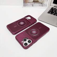Magnetic Heat Dissipation Phone Case Compatible With IPhone 11 12 13 14 Pro Max 15 15 Pro Max 16 16 Pro 16 Pro Max 17 17 Pro Max 18 18 Pro Max - Purple - View 3