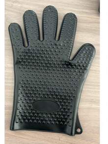 1pc Silicone Heat Resistant Glove, High Temperature Resistant Anti-Scald Anti-Slip Baking Heat Insulating Glove, Waterproof Stain-Resistant Easy To Clean, Multi-Functional Heat Insulating Protective Glove For Home Cooking, Oven Removal, BBQ Grilling, Housework Cleaning And Maintenance - A - View 8