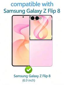 4-In-1 Set [2026 New] 2 Packs 9H Tempered Glass Screen Protector ForSamsung Galaxy Z Flip 8 (Front Screen Only) + 2 Packs HD Camera Lens Protector, Bubble Free, 9H Hardness, Fingerprint Unlock & Face ID Compatible, Easy Install, Case Friendly - Clear - View 4