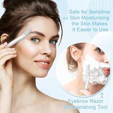 16 Count Dermaplane Razor For Women Face, Micro Blades | Professional Clear Face Razors For Peach Fuzz, Eyebrow Hair Remover, 12 Long A - Transparentcolor - View 5