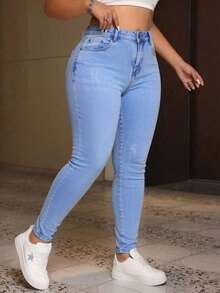 Women Jeans - Light Wash - View 5