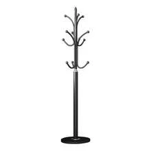 ERUIV 12-Hook Coat Rack, Tree-Shaped Metal Clothes Rack With Round Base, Freestanding Hallway Coat Stand For Jackets, Coats, Hats, Bags And Scarves, Suitable For Entryway, Bedroom And Living Room - 1 Black Coat Rack - View 11
