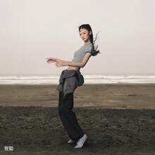 Adidas FOS URBAN REVERIE He Cong Style Avant-Garde Sports Functional Ballet Thin Sole Shoes KJ9091 - Dusty Blue - View 5