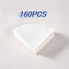 40/80/160pcs Coffee Filter Paper, V-Shaped Coffee Filter Paper, Disposable Coffee & Tea Filter Paper, Suitable For Pour-Over Coffee And Drip Coffee Maker, Outdoor, Travel, Office, Back To School Essential - Multicolor - View 13