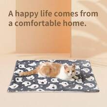 Thickened Warm Pet Sleeping Mat For Dogs And Cats, Winter Fleece Blanket, All-Season Dog Bed Pad, Random Color - Random Color - View 3