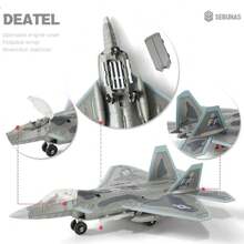 1pc B2 J20 F14 SU57 F22 SU25 Fighter Bomber Model, Plastic Building Block Airplane Model, Desktop Decoration, Collectible, Creative Gift, Suitable For People Over 14 Years Old, Aviation Enthusiasts, Holiday Gift, Birthday Gift, Perfect Gift - Multicolor - View 10