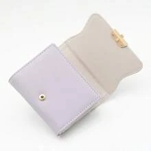 Popular Short Wallet Multi-Functional 70% Off Bag Student Coin Zipper Wallet Multi-Card Slot ID Card Storage Bag Daily Travel Short Wallet - Purple - View 6