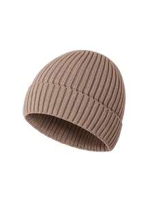 Solid Color Ribbed Knit Baby Beanie, Warm Elastic Infant Hat For Boys And Girls, Autumn/Winter Outdoor Warm Woolen Cap - Baby Boy Series - View 17