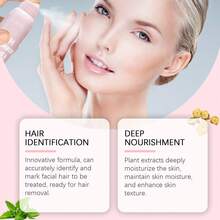 Spray Identificador de Vello Facial OUHOE, Limpiador de Piel Facial y Suavizante de Vello, Spray Depilatorio Suave y No Irritante - 1 - Ver 3