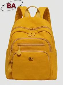 Anti-Theft Diamond Pattern Rivet Nylon Backpack For Women, Multi-Functional Fashion Daily Bag, Multi-Pocket Lightweight Travel Bag, Large Capacity Minimalist School Bag, Convenient Backpack, Suitable For Students, Travel, Vacation, Business Trips, Daily Commute, Shopping, Office, Dating, Outdoor Activities, Birthday Gift, Holiday Gift, - Multicolor - View 15