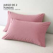 POLIGONO Pillowcases & Shams - Dusty Pink - View 4