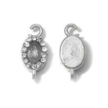 10pcs/Pack 304 Stainless Steel Sweet Cool Niche High-End Style Heart Shape Round Oval Zirconia Pendant Accessories For Daily Commute Matching - Gold; Steel - View 7
