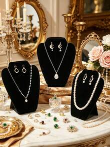 1/5/10pcs Jewelry Display Stand, Portrait Neck Bust Jewelry Display Holder, Store Window Photography Prop, Home Vanity Necklace Earring Storage Display Decor - Multicolor - View 2