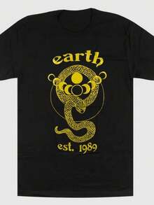 Earth Band Album Black T Shirt All Size S 5Xl - Black - View 1