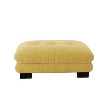 Paris Ottoman Yellow - Vintage Chenille Style - 黃色 - 查看 5