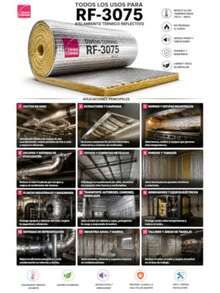 Aislante Térmico Y Acústico de Fibra de Vidrio Con Aluminio, 3 metros x 122cm x 1.5 pul Owens Cornig altas temperaturas tuberias boiler escapes rf 3075 techos ductos aire acondicionado - como en la imagen - Ver 8