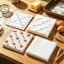 100/300pcs Baking Paper, Suitable For Cake, Gift Packaging, Halloween Cookie Packaging, Etc. Materials Include Handmade Paper, Baking Paper, Oil-Proof Food Absorbent Paper, Wax Paper, Kitchen Supplies, Baking Tools - View 9
