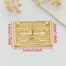1pc Women's Gold Metal Belt Buckle, Coat Belt Buckle Decoration, Down Jacket Strap Connector Hook, DIY Bag Repair Sewing Accessory Buckle - A - View 4