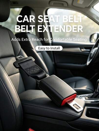 1pc Car Seat Belt Buckle Extender, Thick Solid Steel With Quick Release Button, Universal Car Interior Accessory, Seat Belt Extender, Car Seat Belt Buckle Extension, Seat Belt Extension Buckle, Seat Belt Buckle Adapter, Car Seat Belt Buckle Extender, Universal Seat Belt Connector, Quick Release Buckle, Steel Seat Belt Extender, Car Interior Accessory, Car Seat Belt Buckle, Seat Belt Extender, Car Safety Accessory